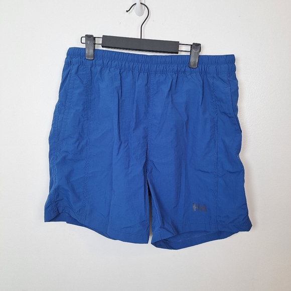 Helly Hansen Blue Drawstring Waist Summer Beach Vacation Swim Shorts Size Large - Picture 1 of 8